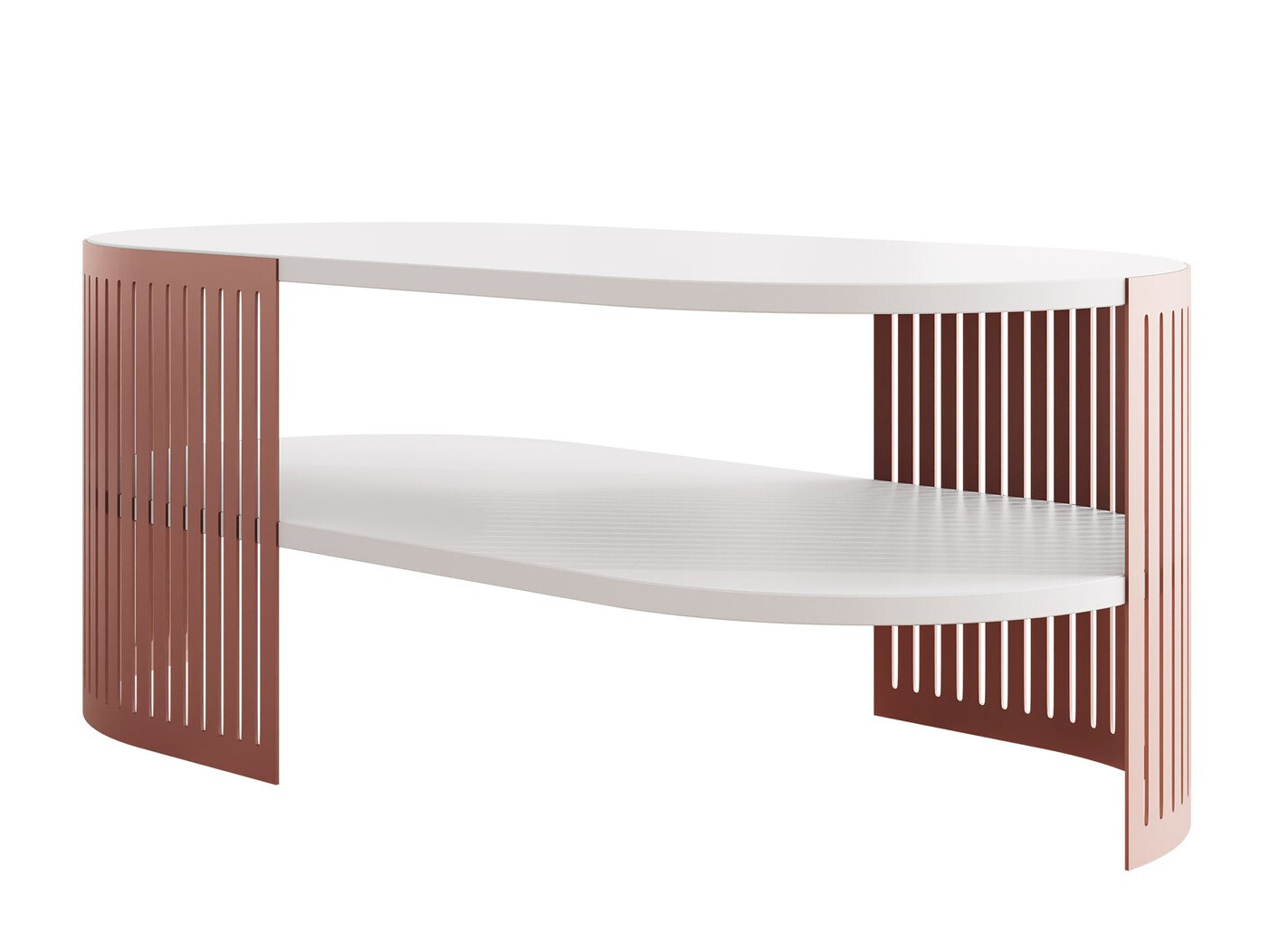 Table basse Civer VII (Rose + Blanc)