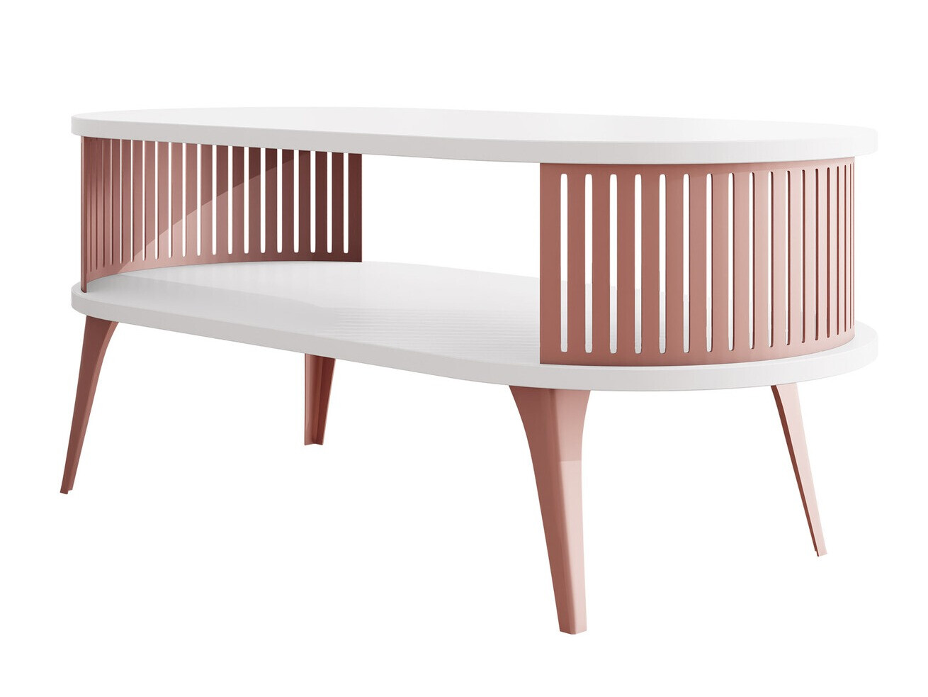 Table basse Vitum V (Rose + Blanc)