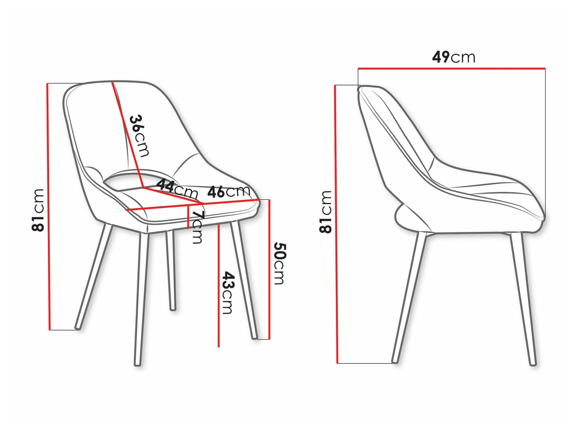Chaise Comfivo 439 (Noir)