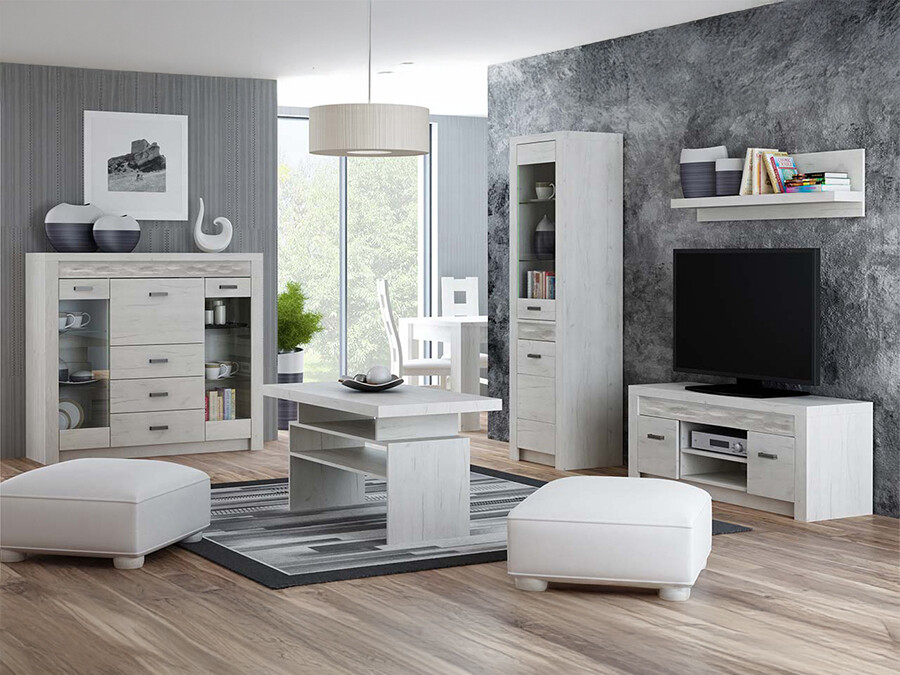 Ensemble de salon Serfeno 122 (Artisanat blanc)