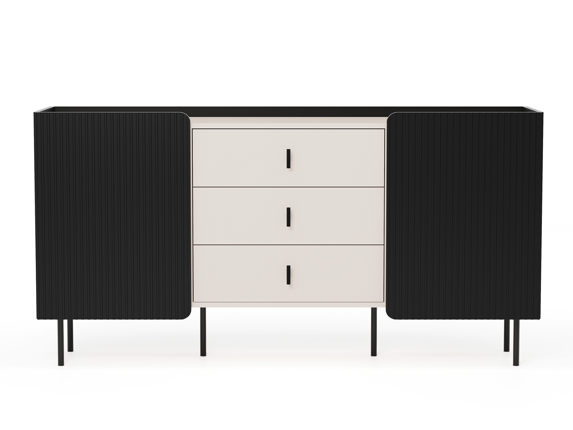 Commode Mansfield 100 (Noir + Cachemire)