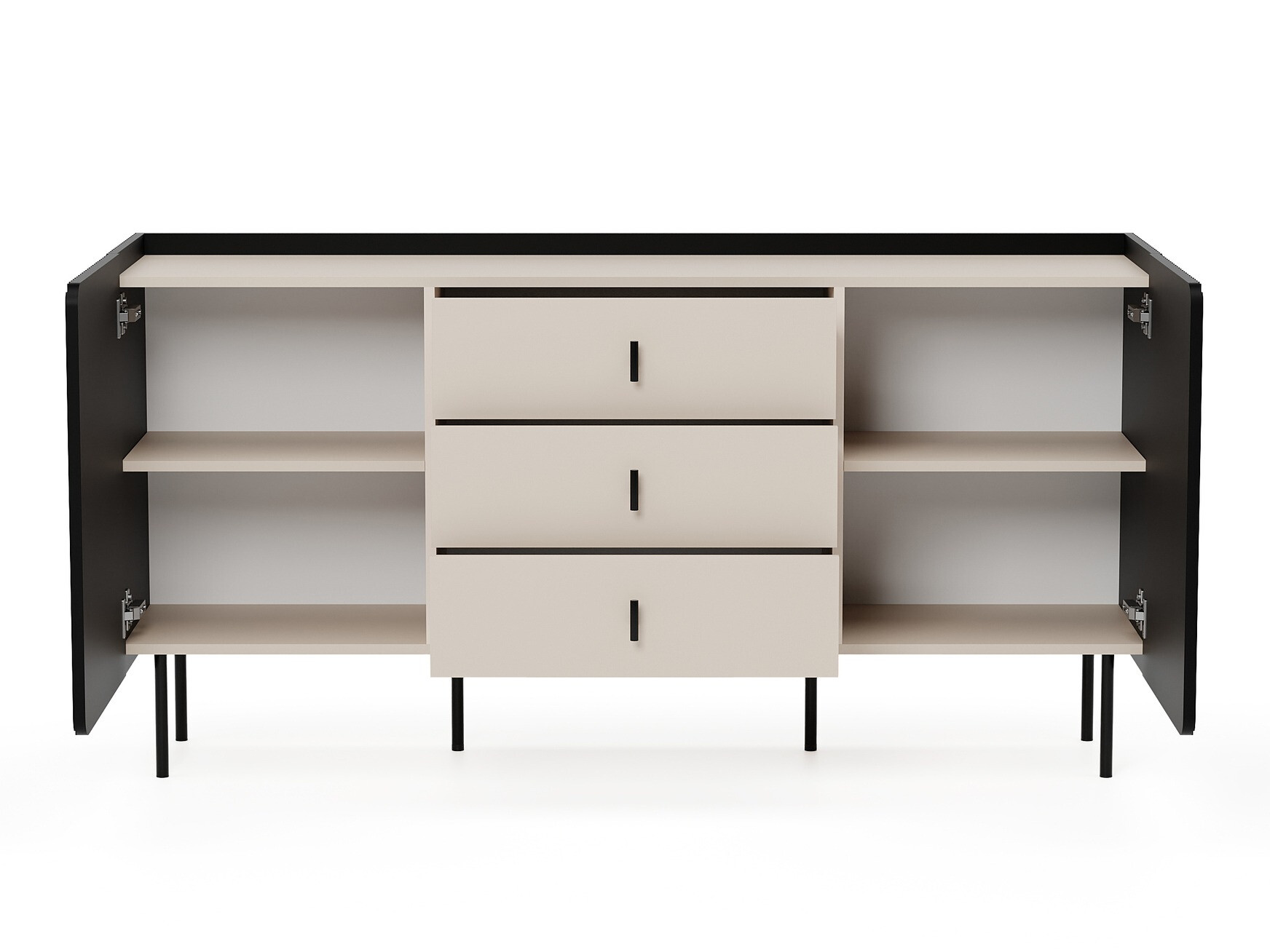 Commode Mansfield 100 (Noir + Cachemire)