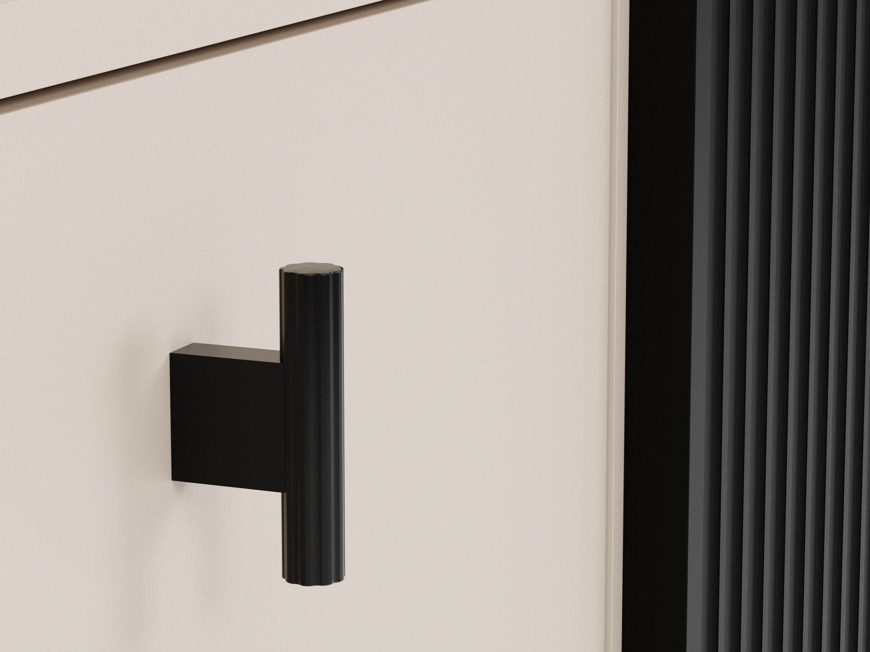 Commode Mansfield 100 (Noir + Cachemire)