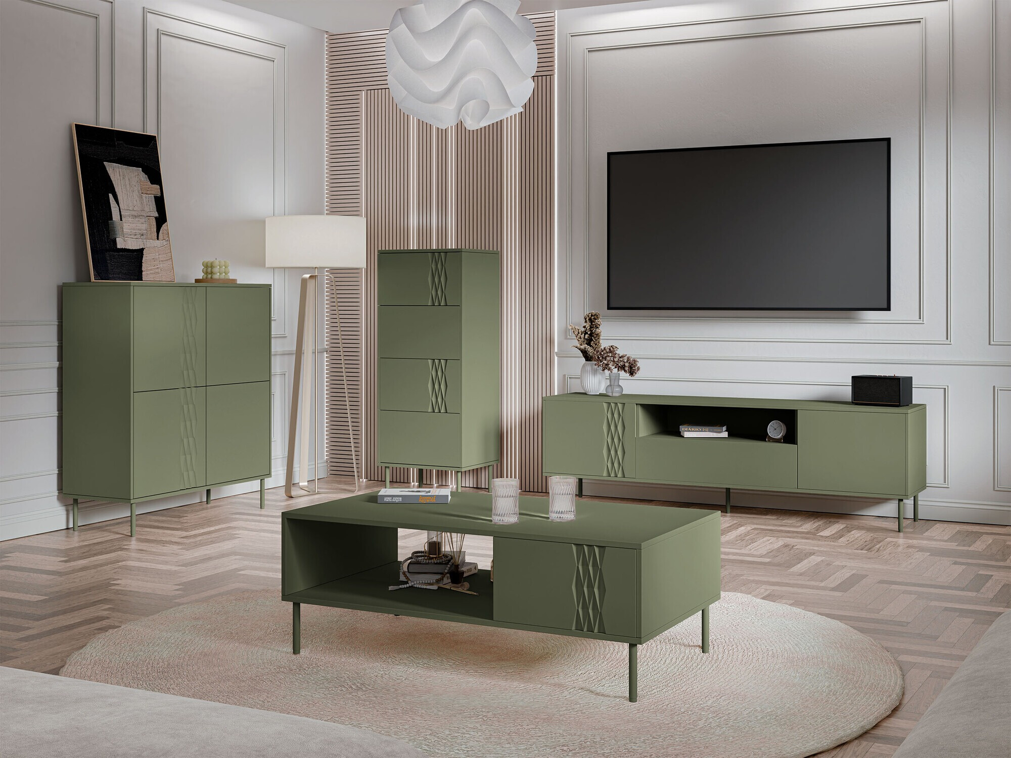 Ensemble de salon Tolete 108 (Vert)