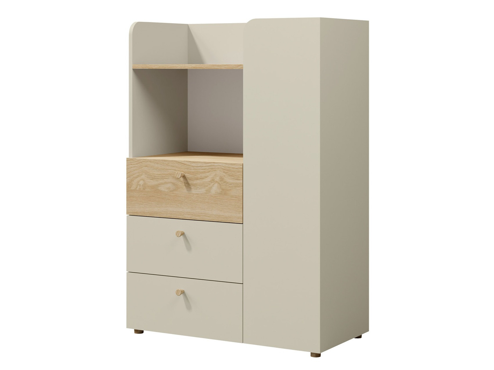 Étagère Domcali 106 (Beige + Chêne)