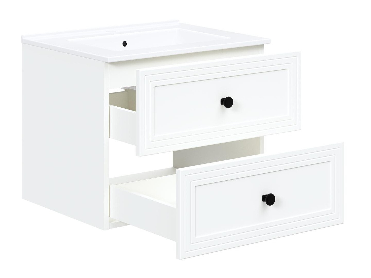 Armoire de salle de bains murale pour lavabo Fiovele 103 (Blanc)