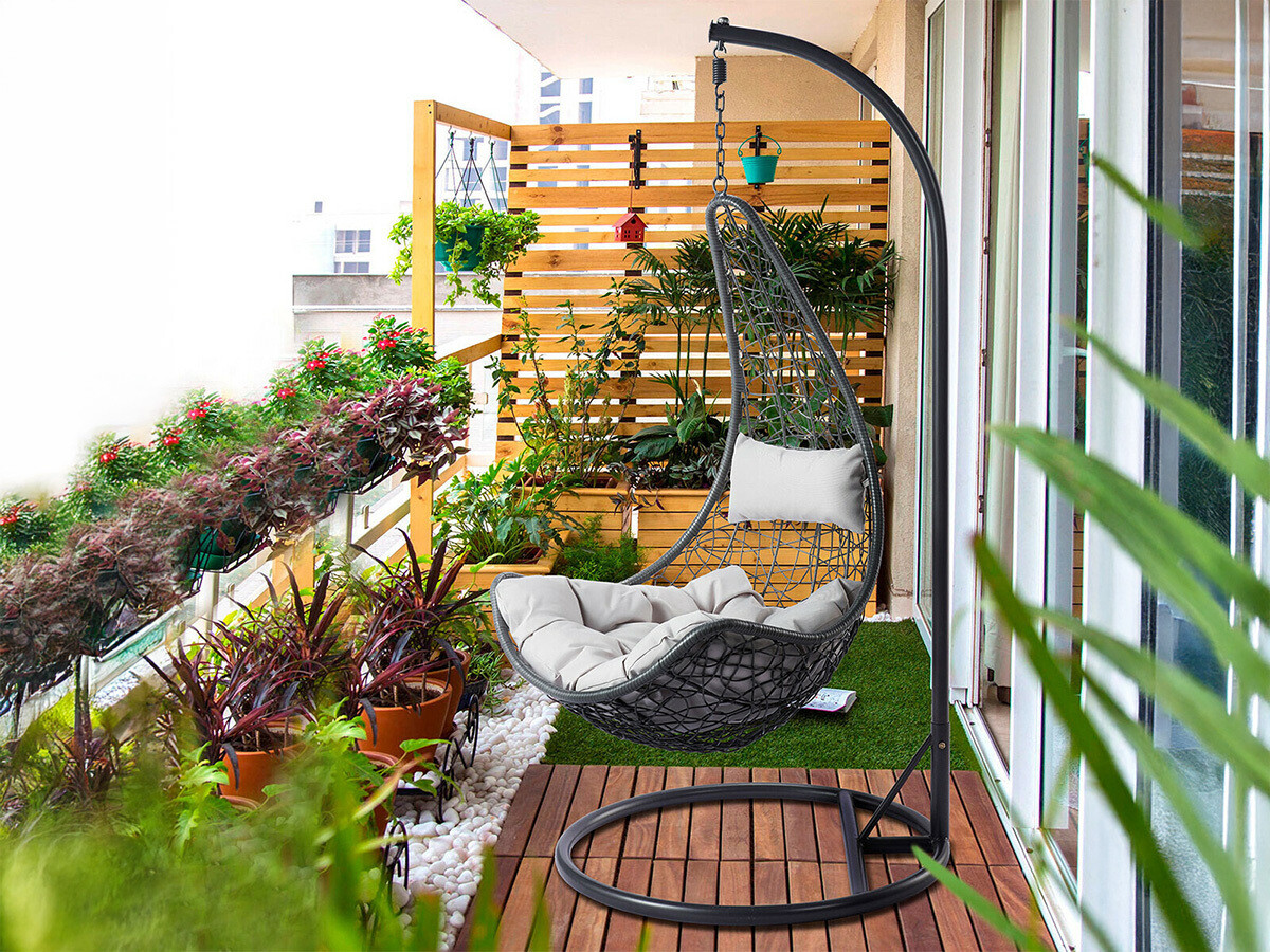 Chaise suspendu Comfivo Figae (Gris)