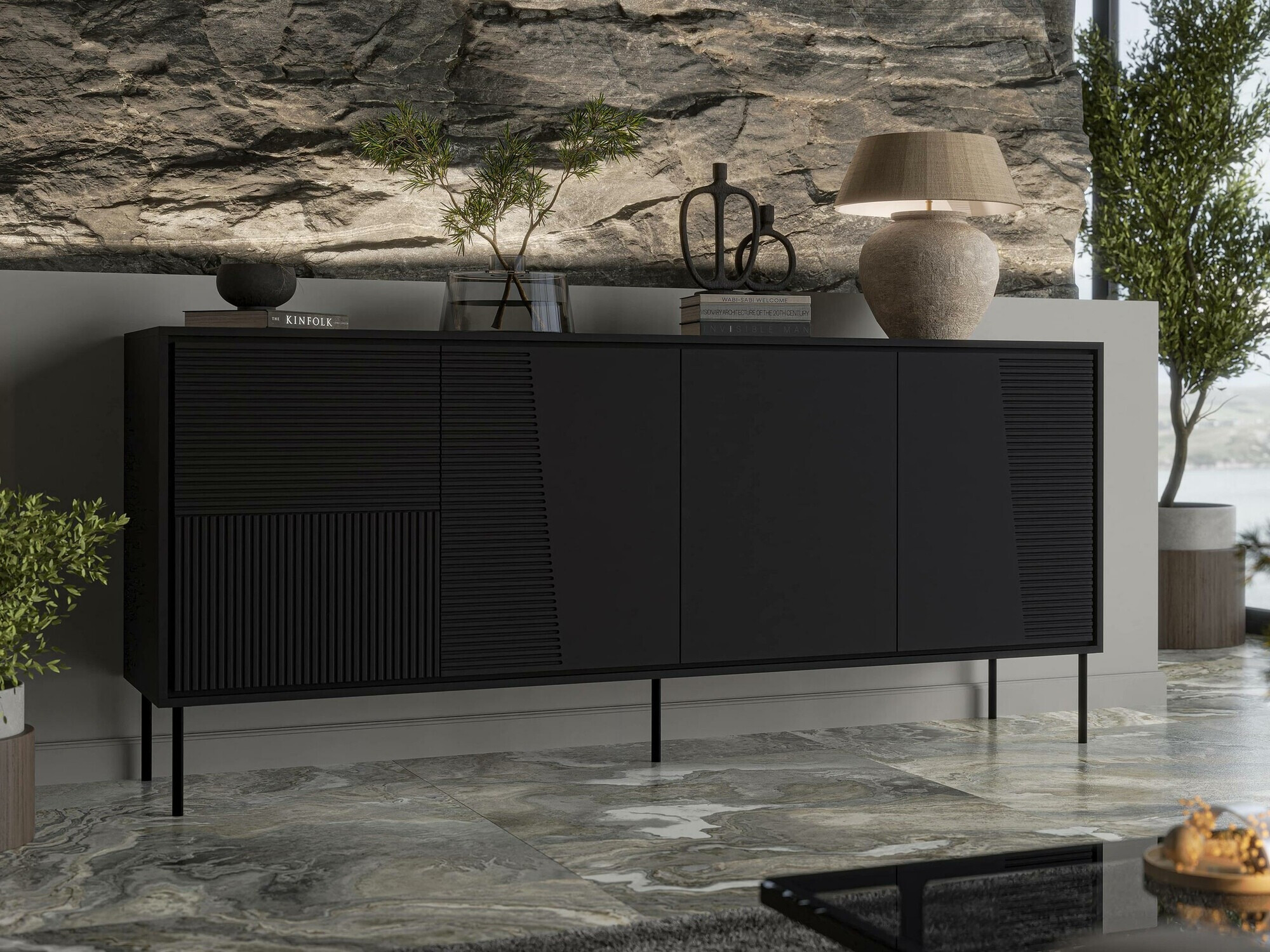 Buffet Charlotte 208 (Noir)