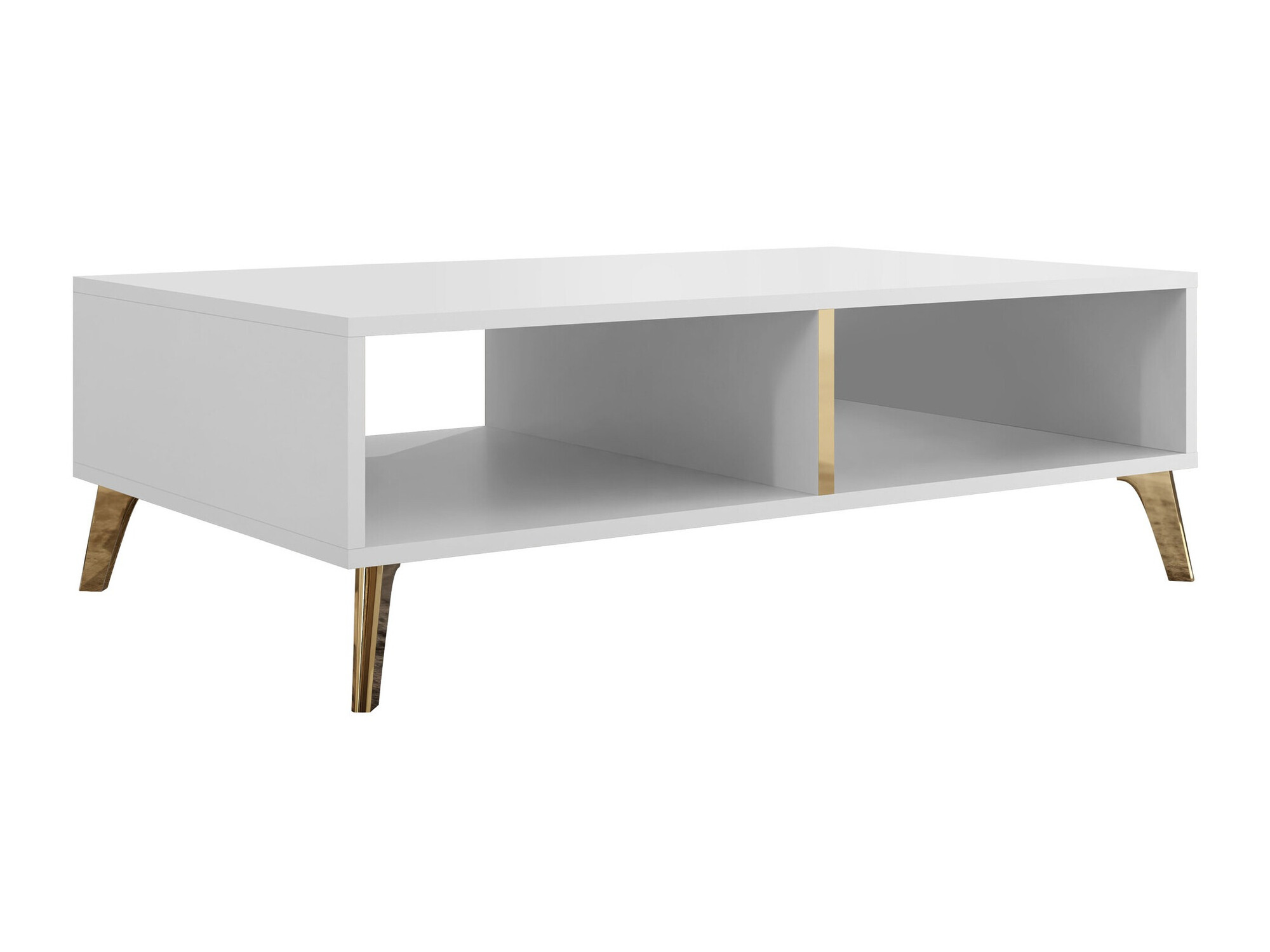 Ensemble de salon Comfivo Capella (Blanc + Blanc brillant)