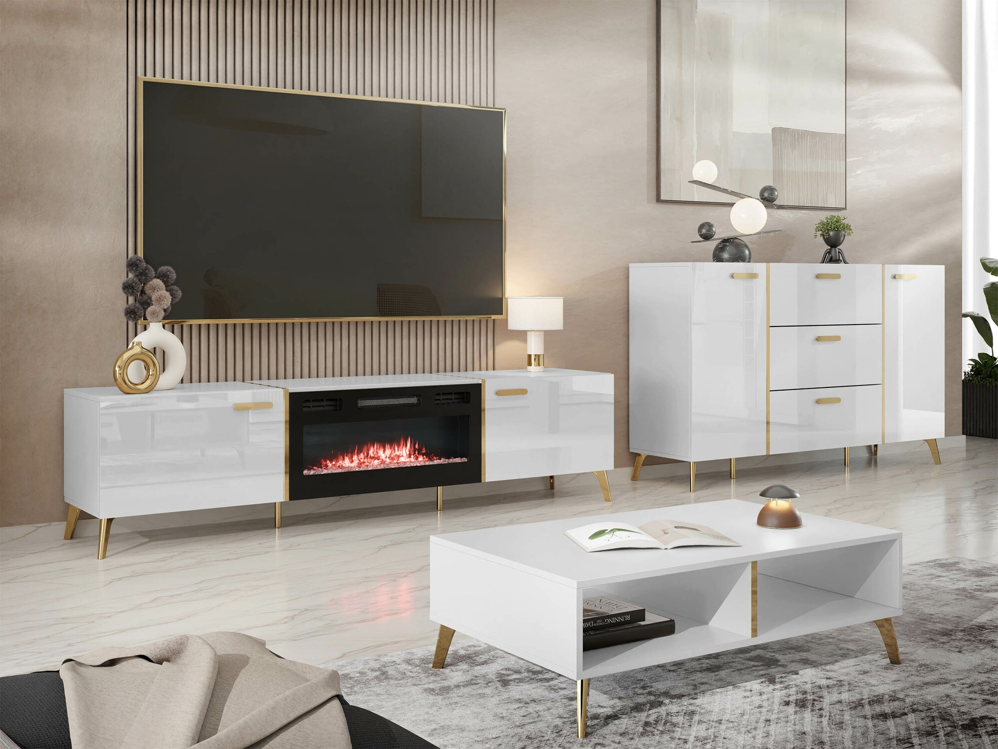 Table basse Comfivo Capella (Blanc)