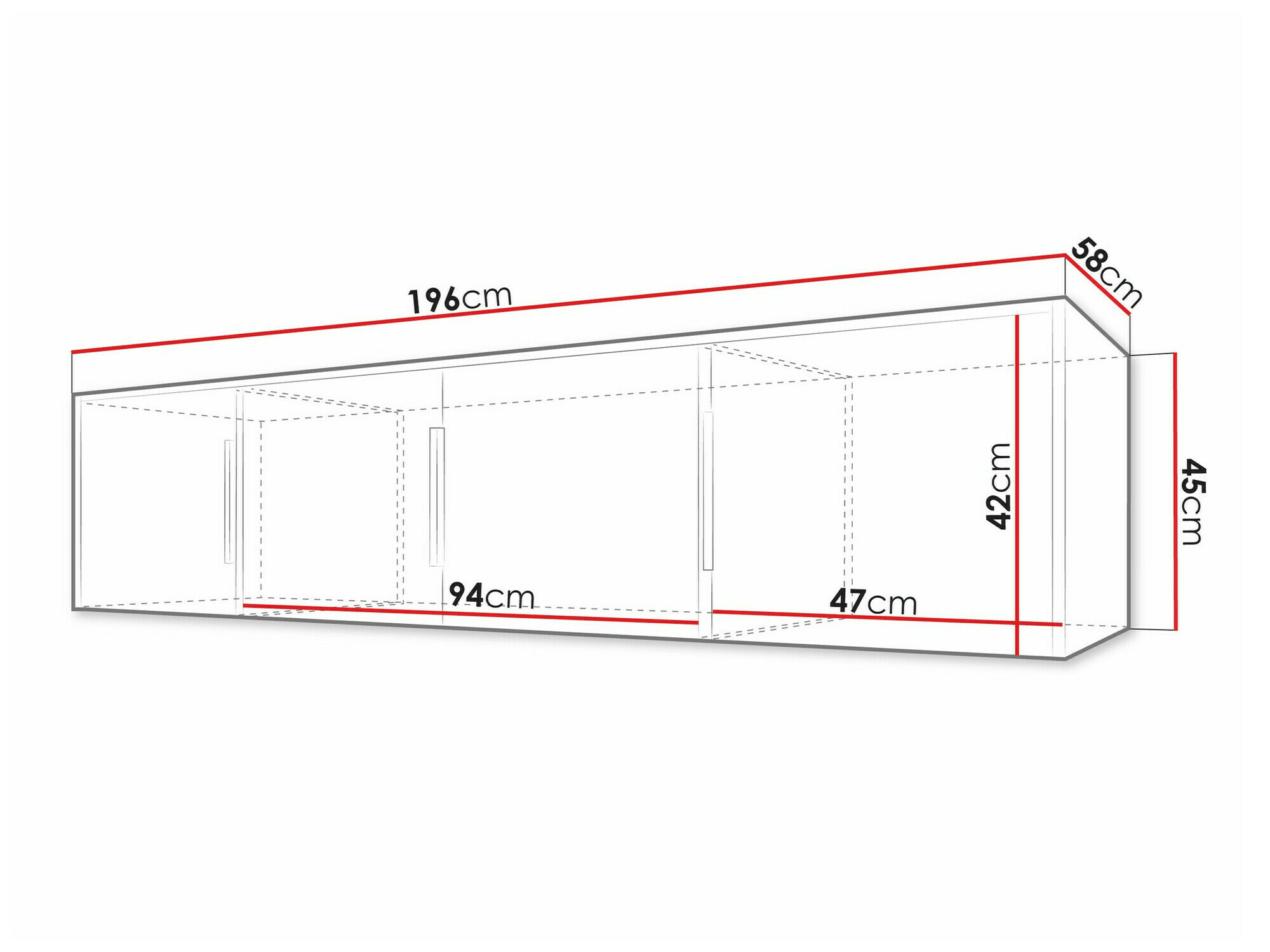 Armoire Collis II (Chêne wotan + Noir)