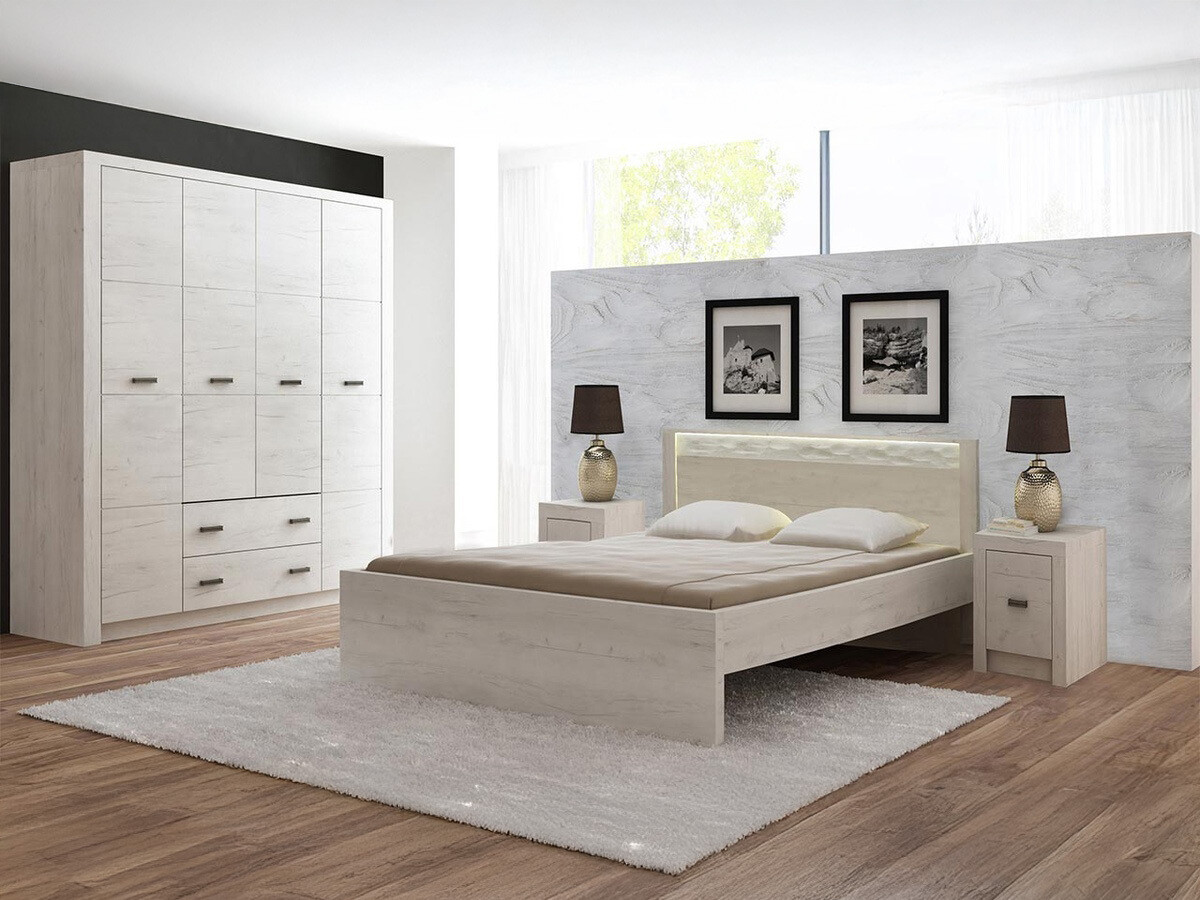 Ensemble de chambre Serfeno 120 (Craft blanc)