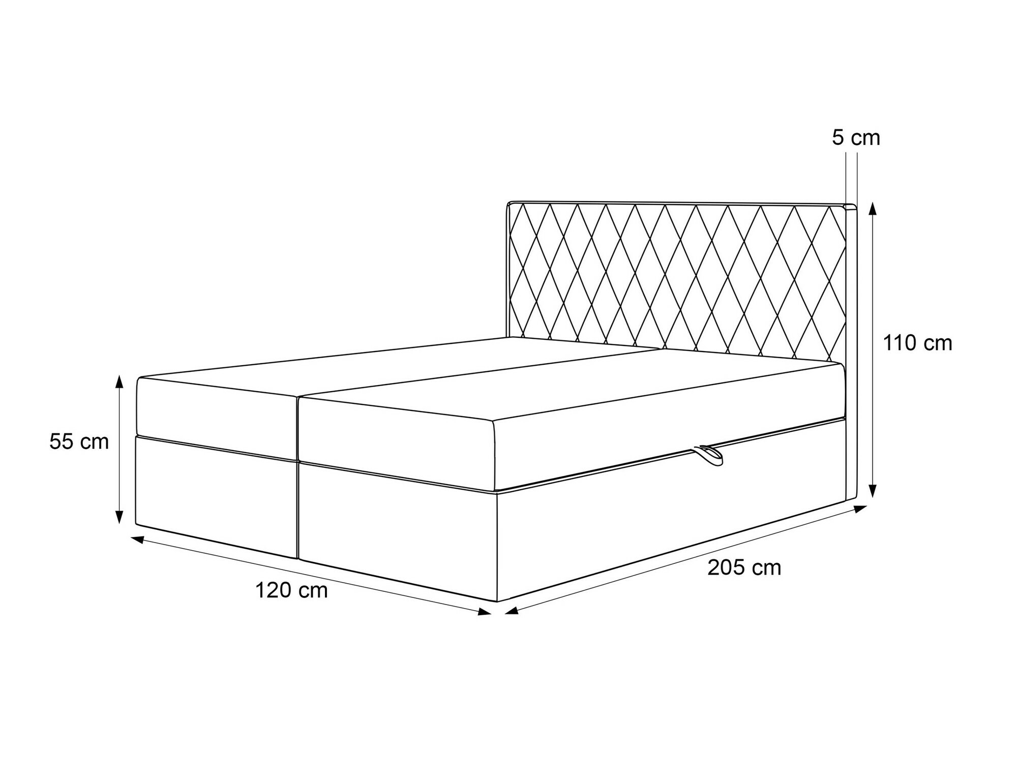 Lit boxspring Martinez 114 (Magic Velvet 2219)
