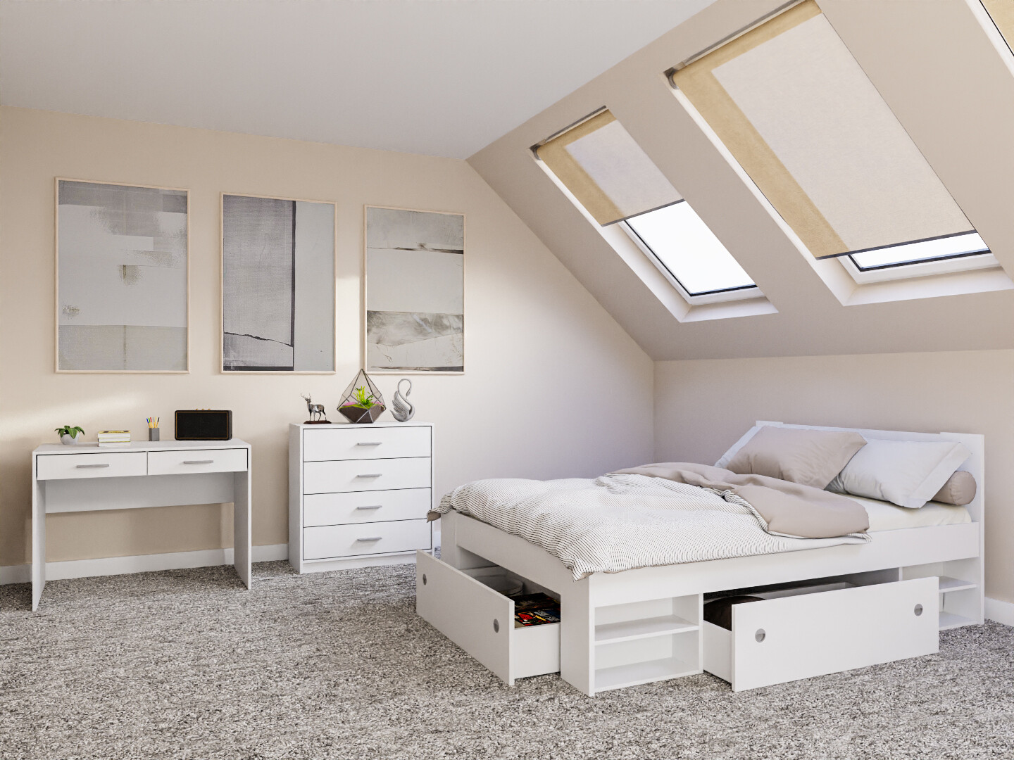 Ensemble de chambre Novsore 155 (Blanc)