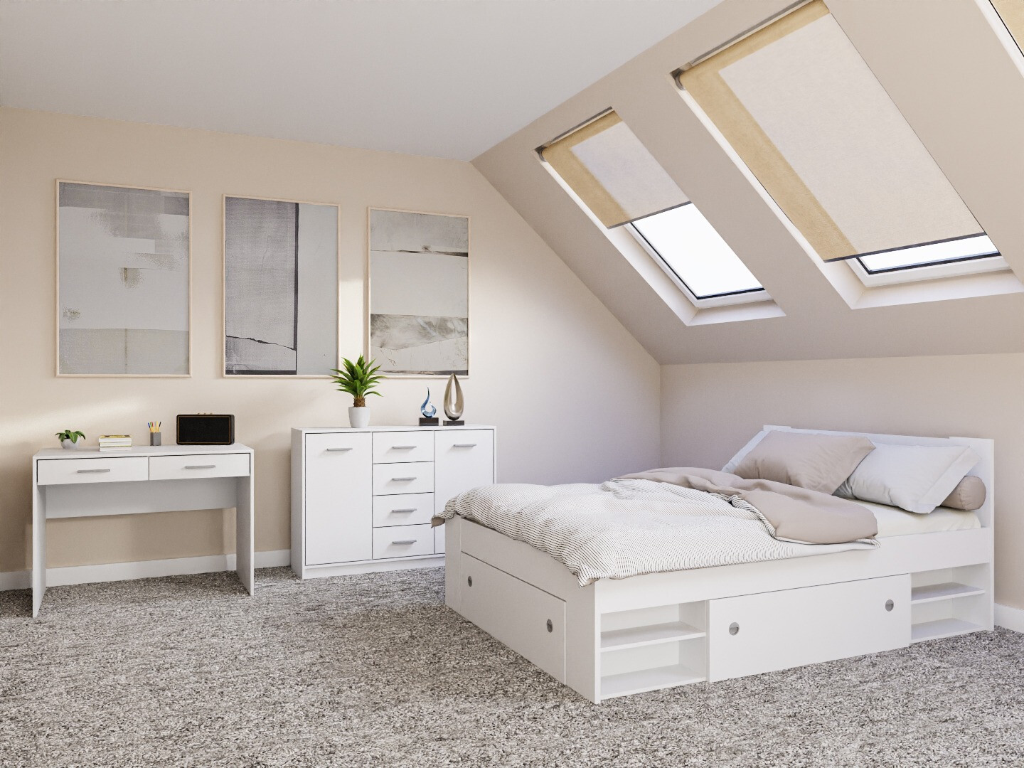 Ensemble de chambre Novsore 156 (Blanc)