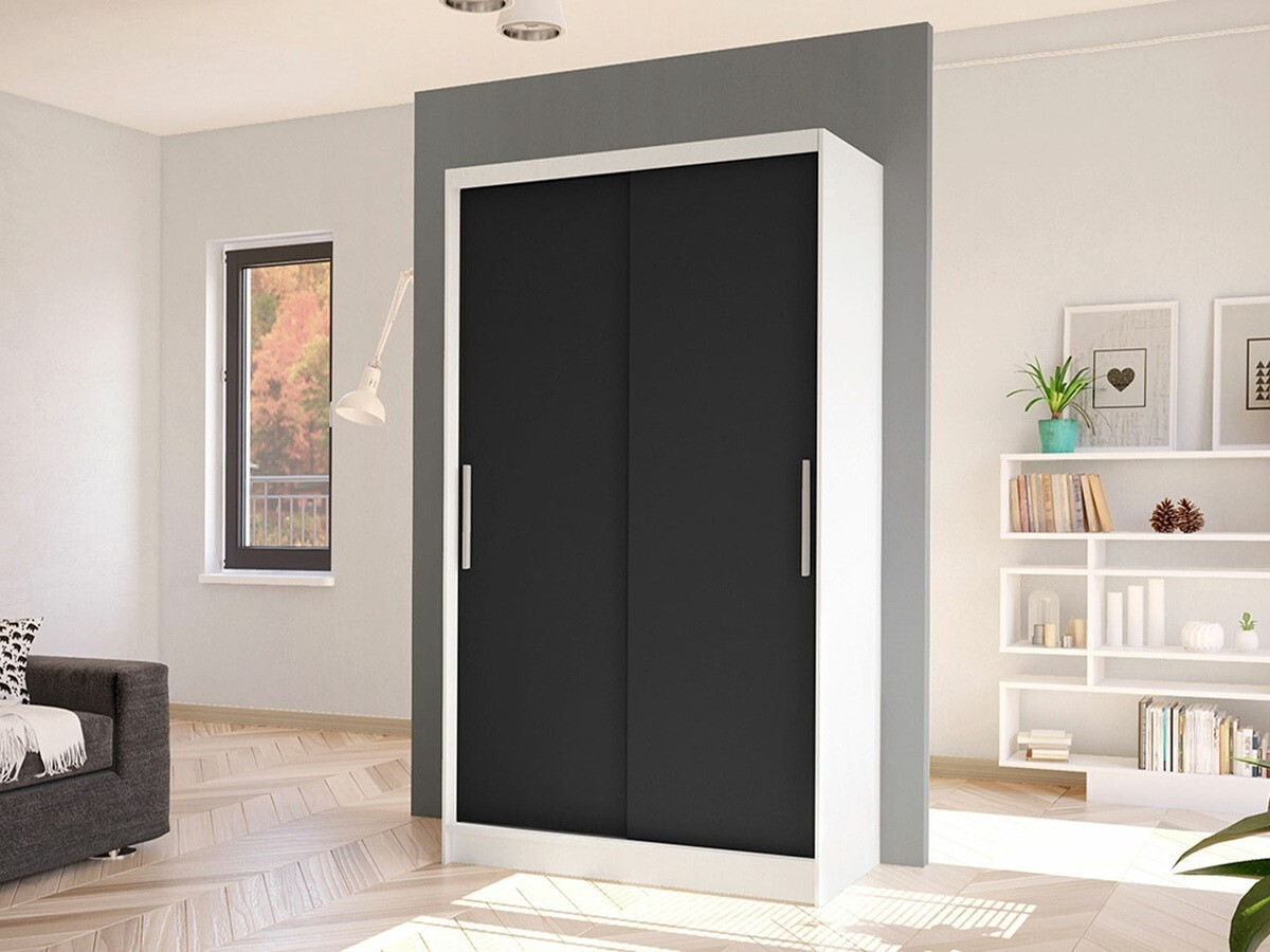 Armoire Closico Structor I (Blanc + Noir)