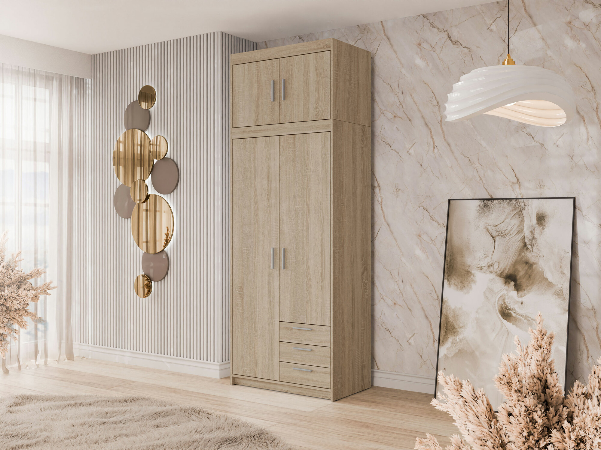 Armoire Novduni 113 (Sonoma chêne)