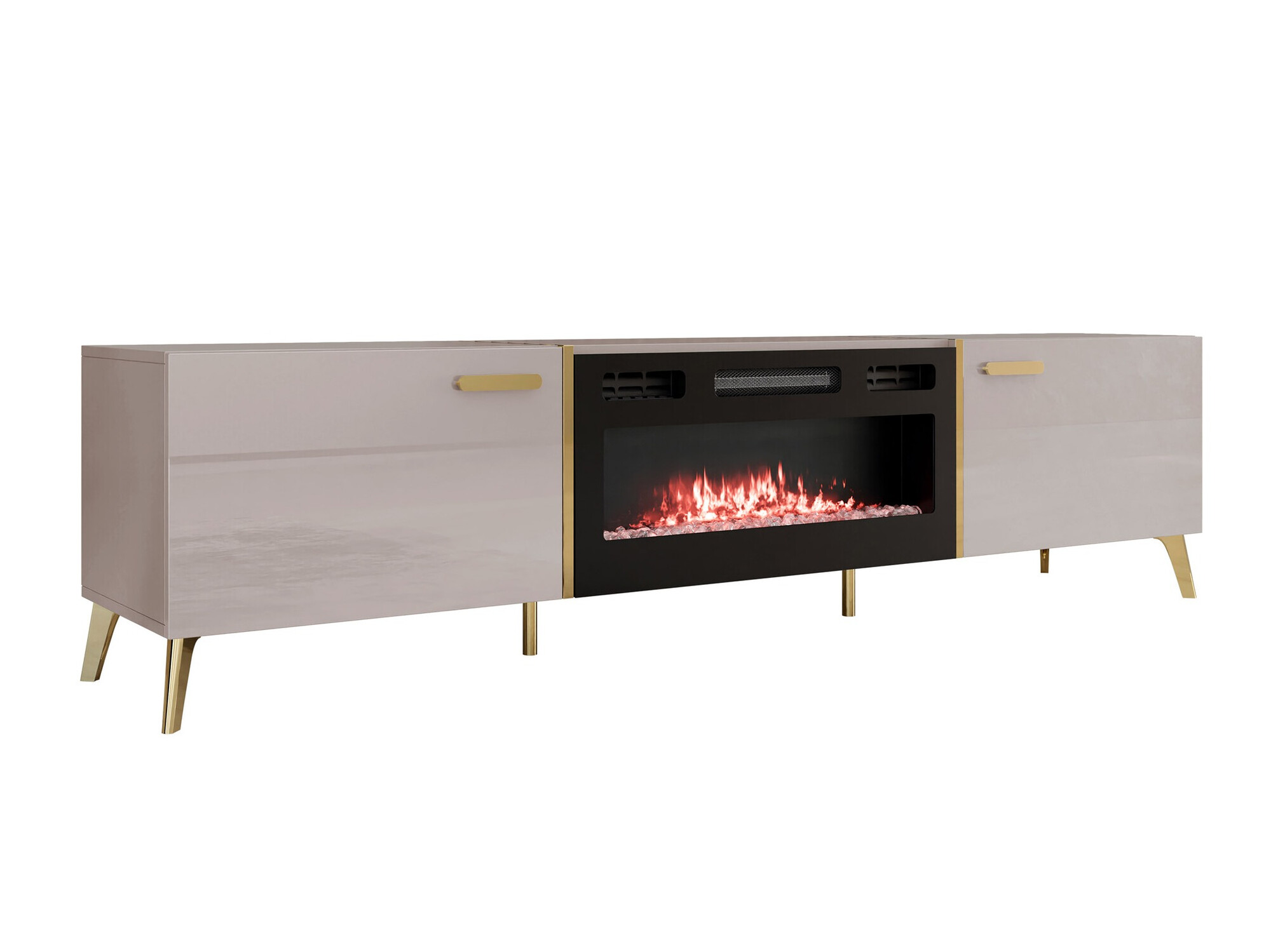 Meuble TV Comfivo Capella III (Cachemire + Cachemire Brillant)