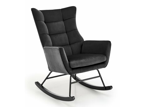 Chaise à bascule Houston 1863 (Noir)