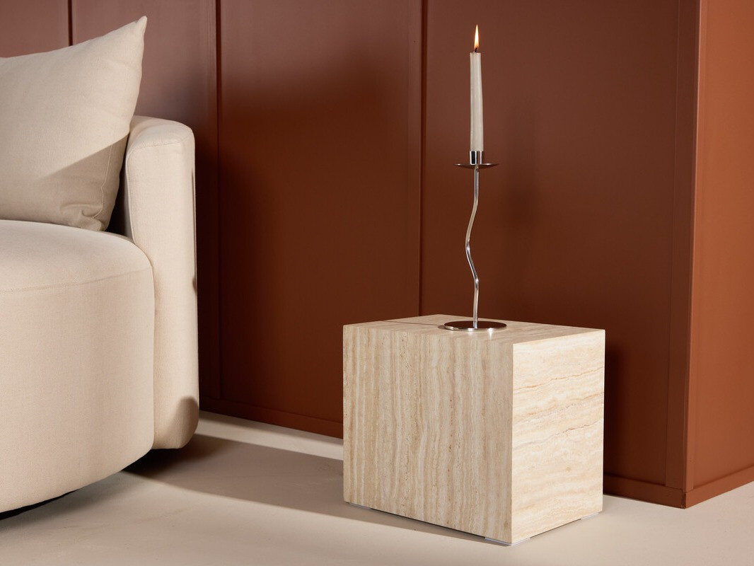 Table d'appoint Dallas 5005 (Clair Travertine)