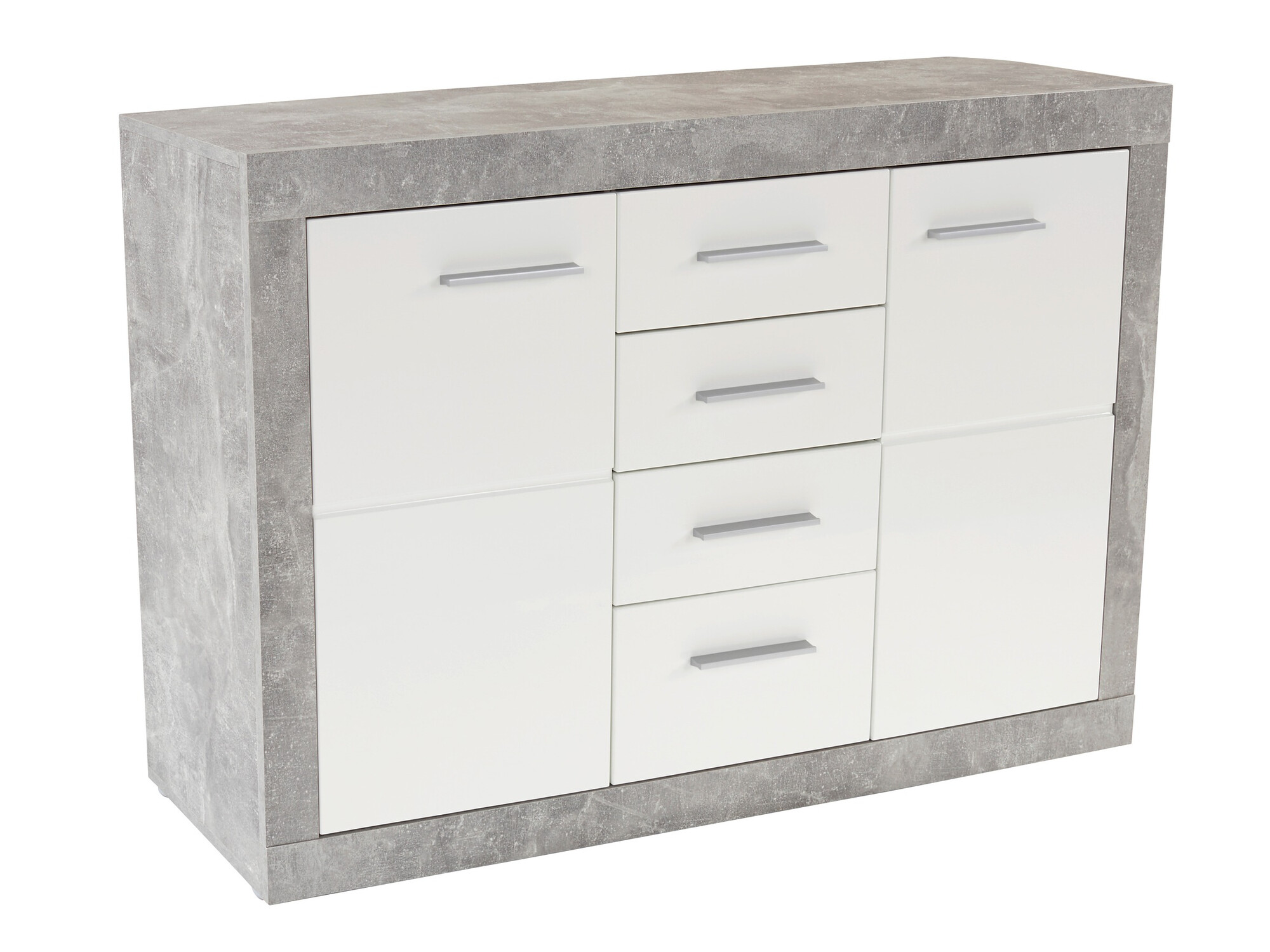 Commode Romfera 100 (Blanc + Gris)