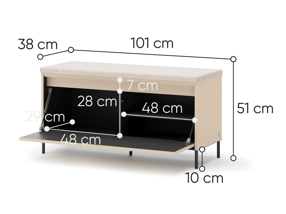 Armoire à chaussures Lorfera 115