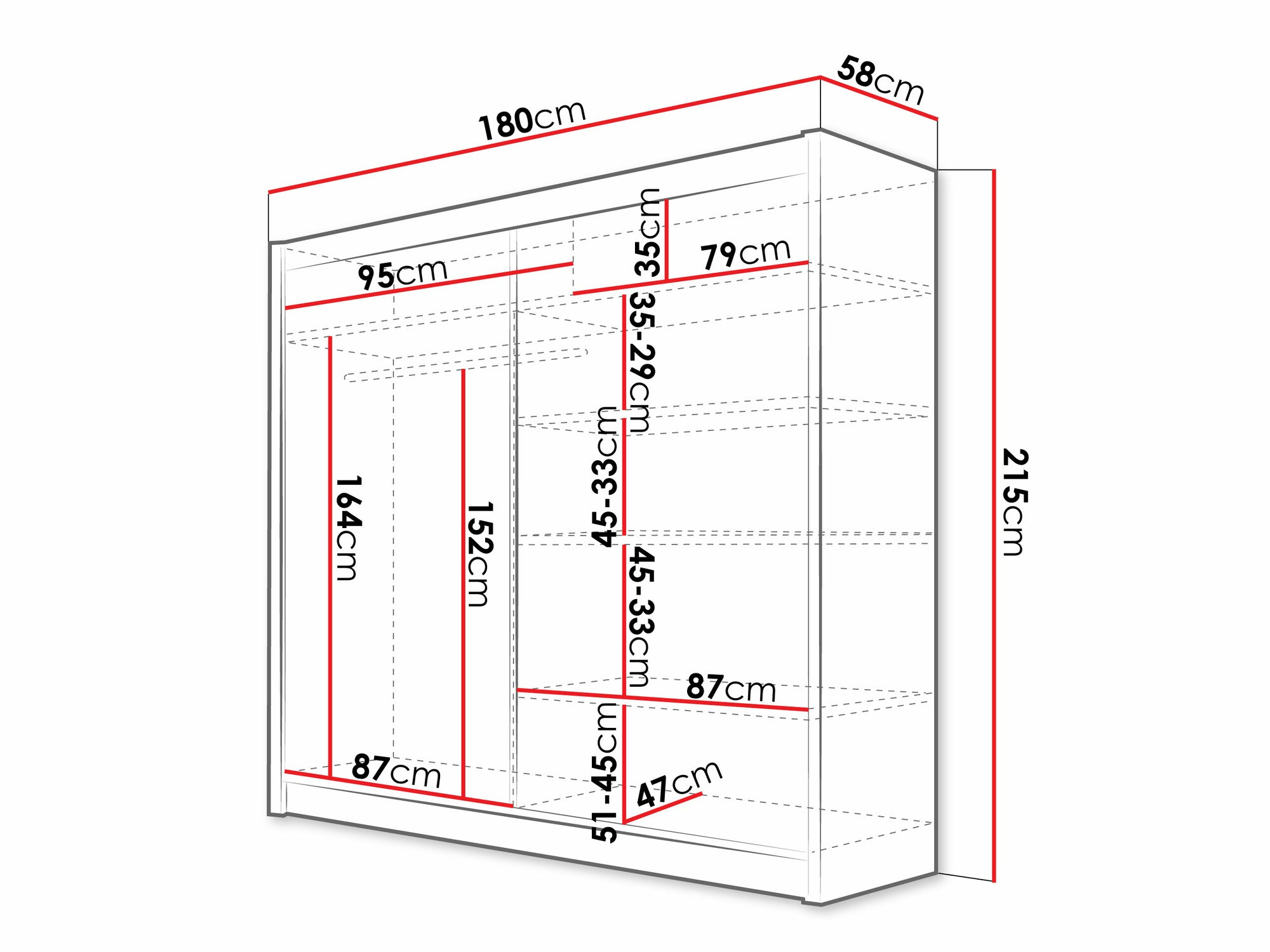 Armoire Closico Cavaris V (Blanc)