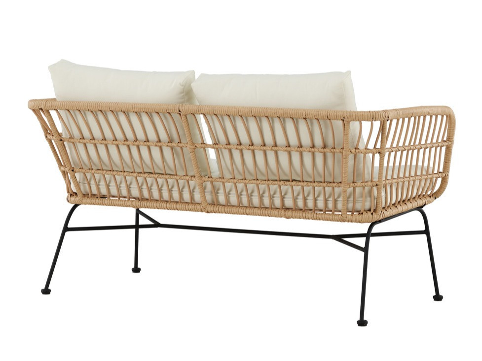 Canapé de jardin Dallas 5187 (Clair bois + Beige)