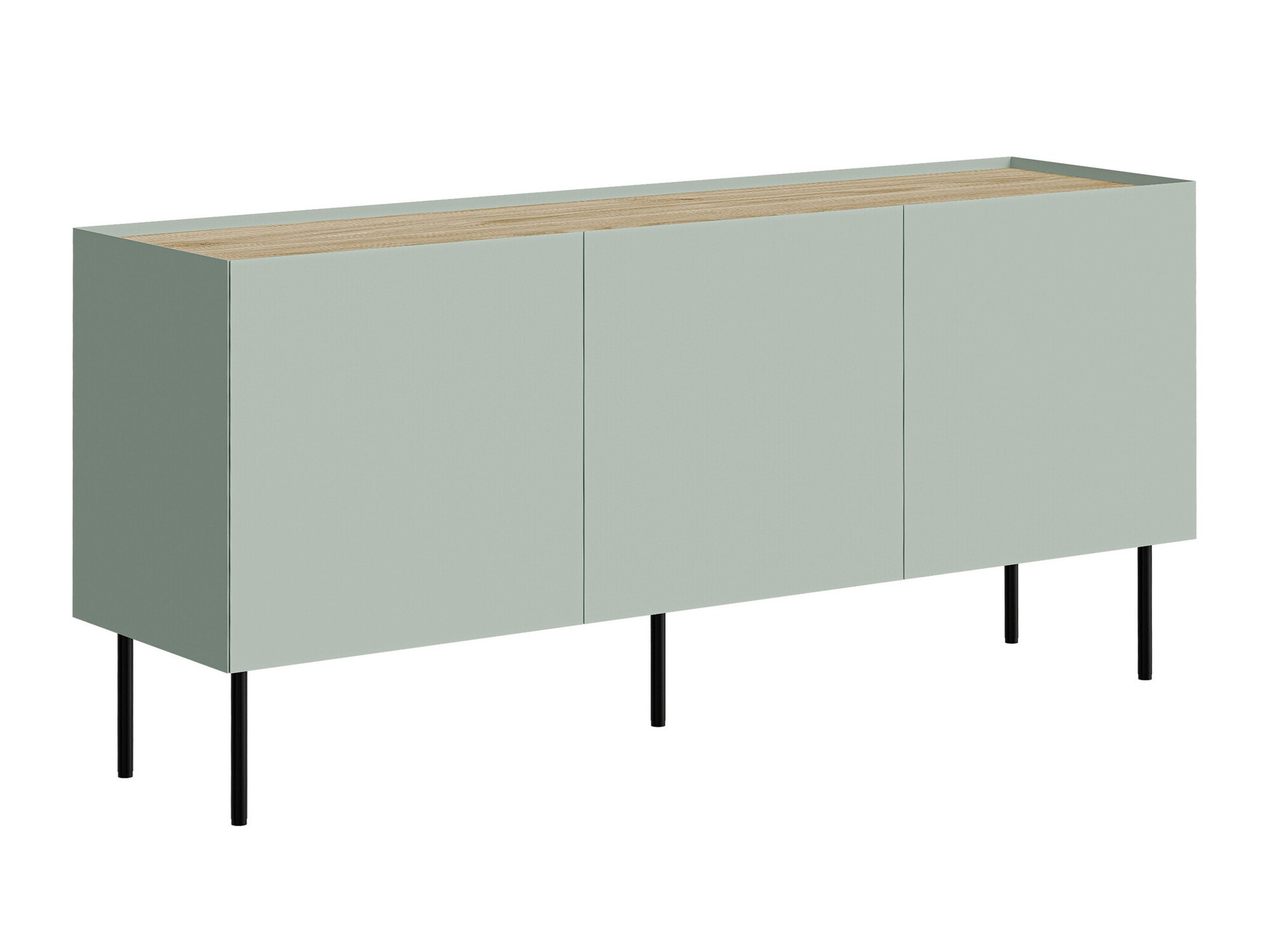 Buffet Melbela 104 (Vert olive clair tree + Chêne)
