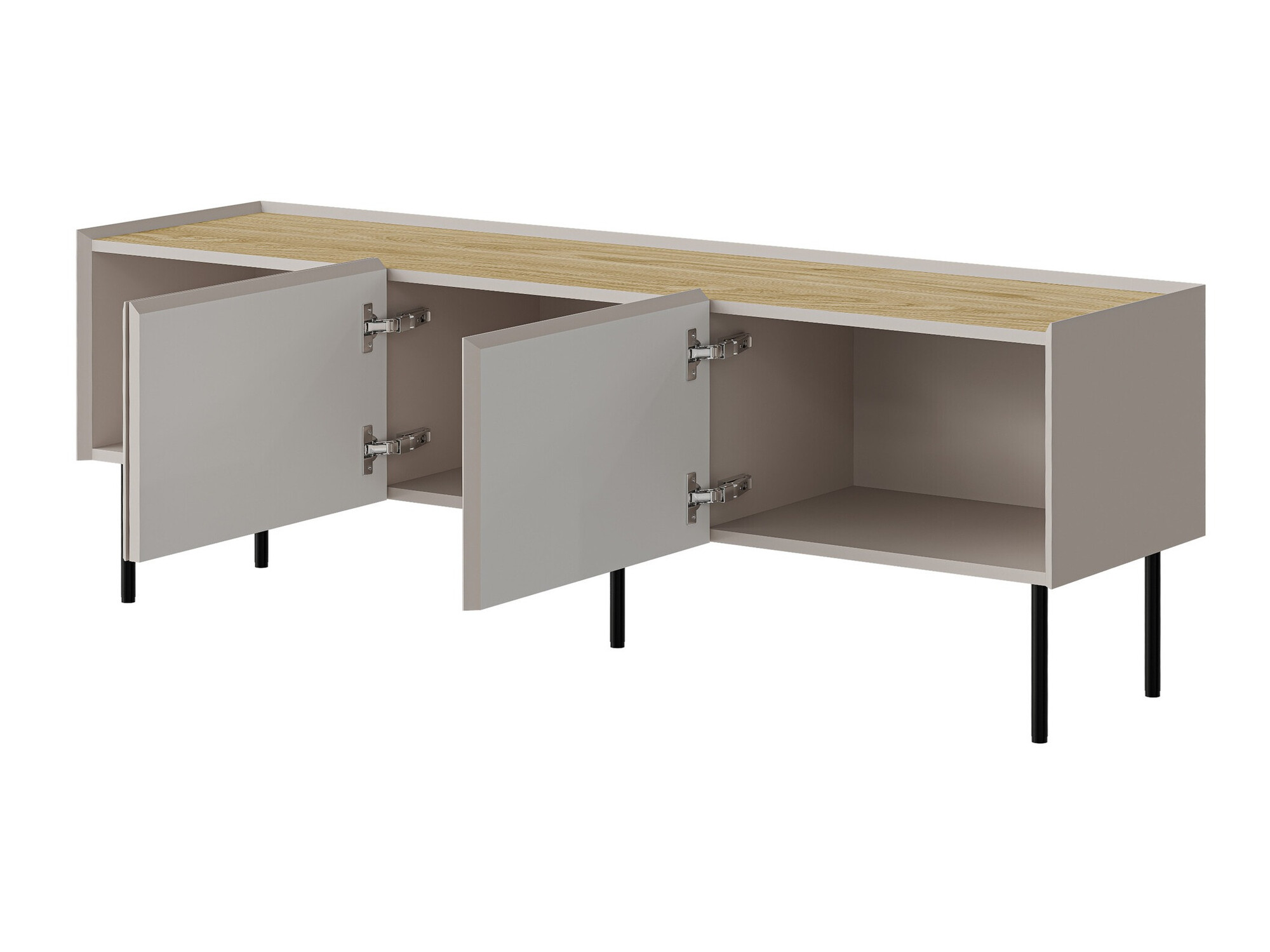 Meuble TV Melbela 106 (Cachemire + Chêne)