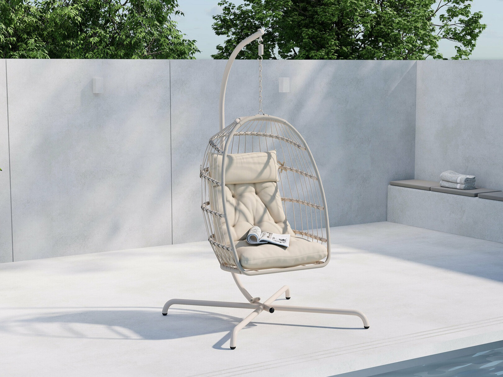 Chaise suspendu Dallas 4756 (Beige)
