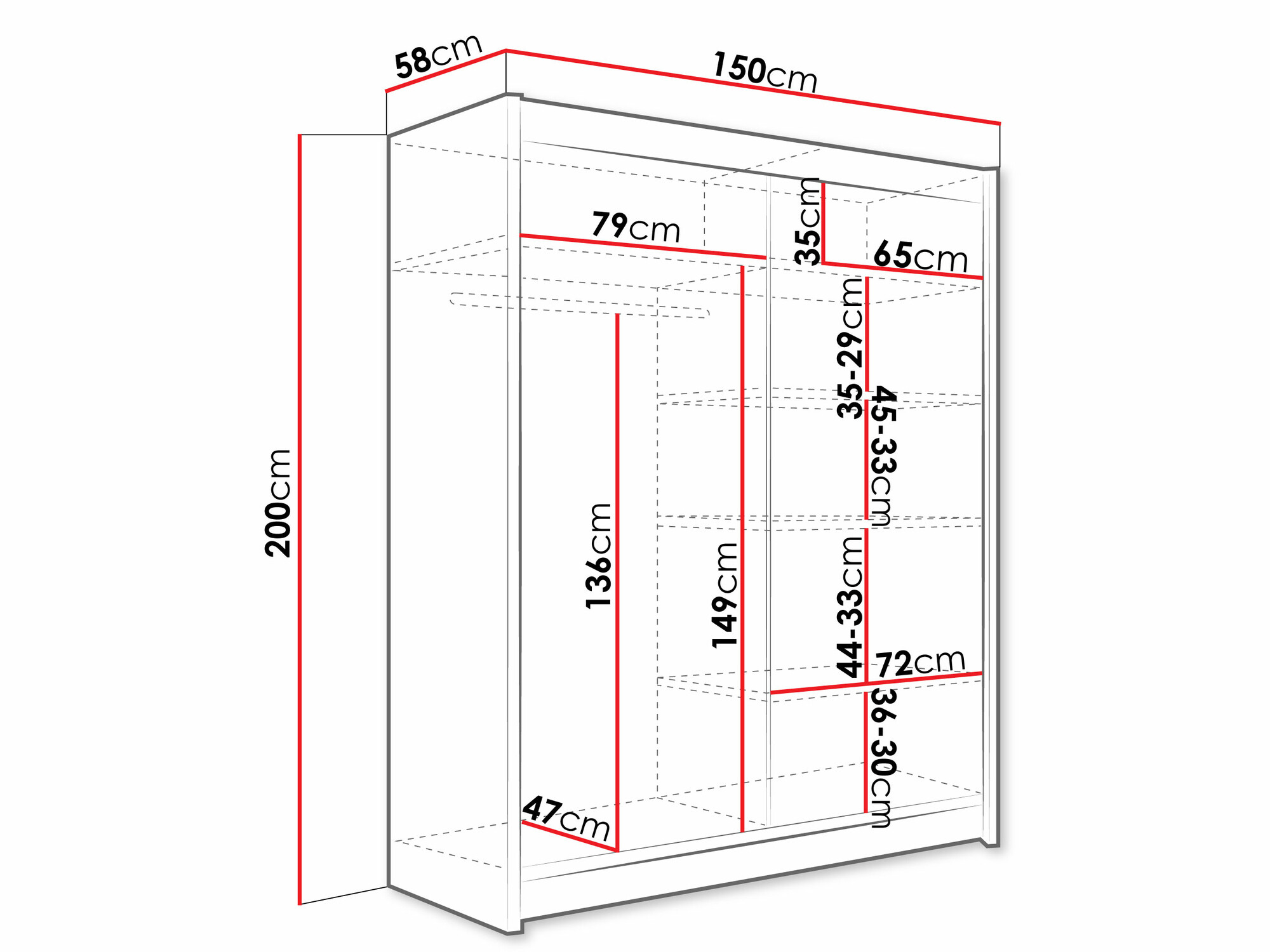 Armoire Closico Camera S (Blanc)