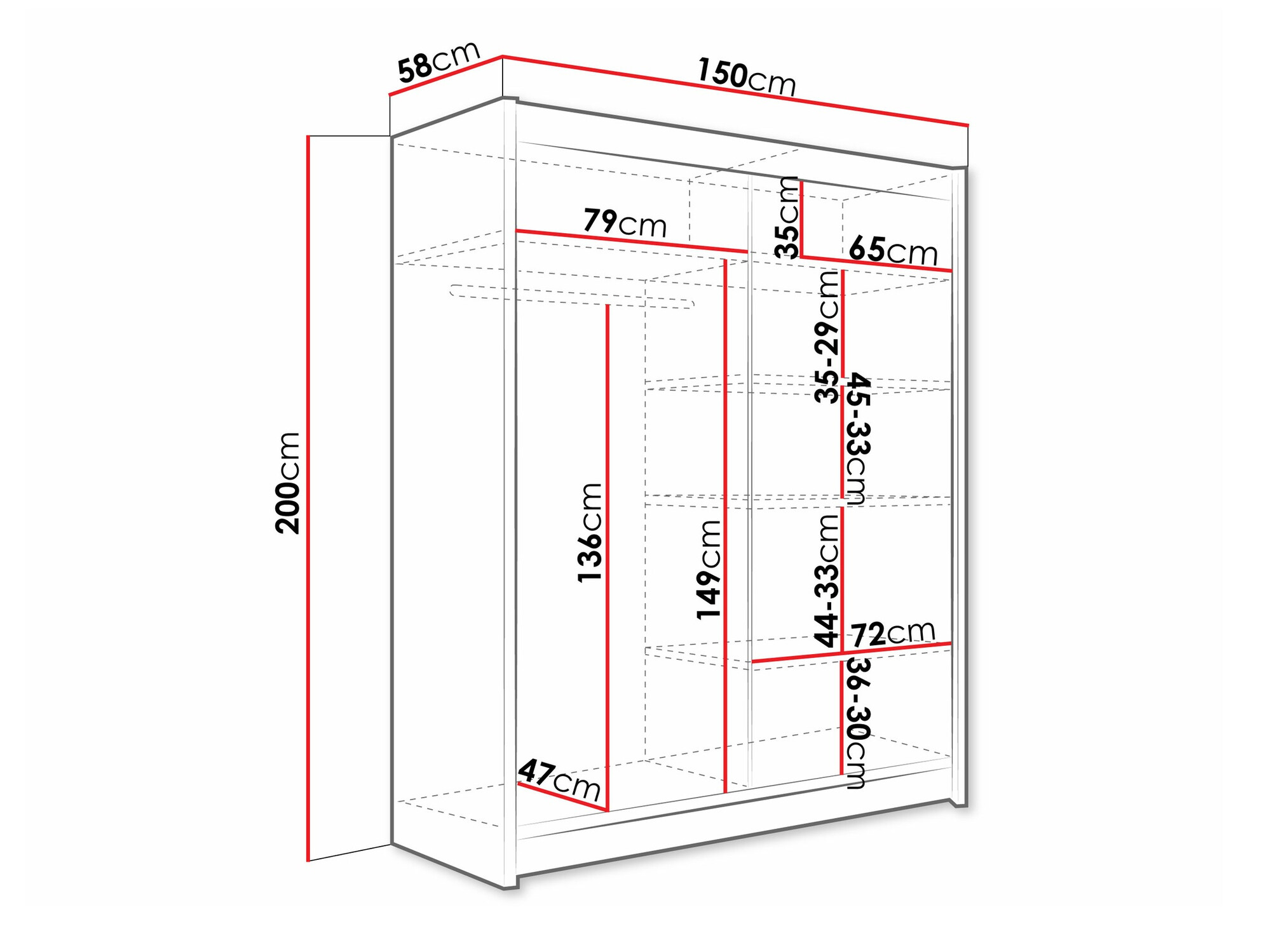 Armoire Closico Camera IV (Noir)