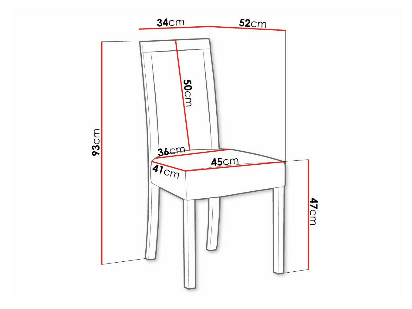 Chaise Victorville 161 (Noyer)