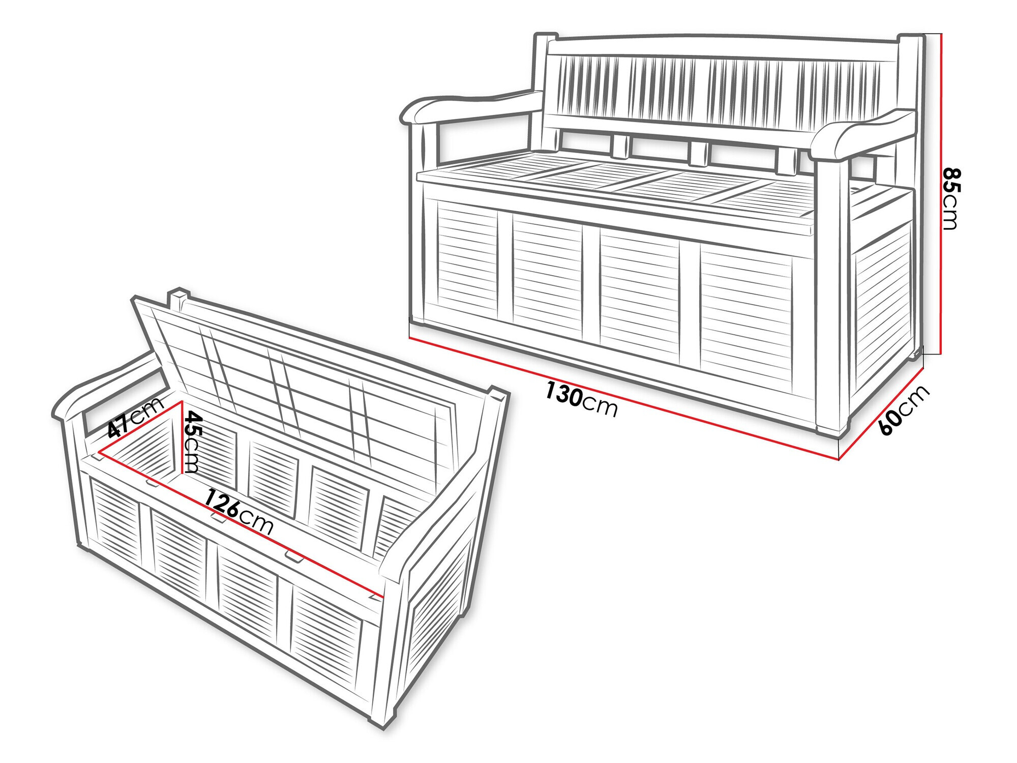 Banc de jardin Richardson 135