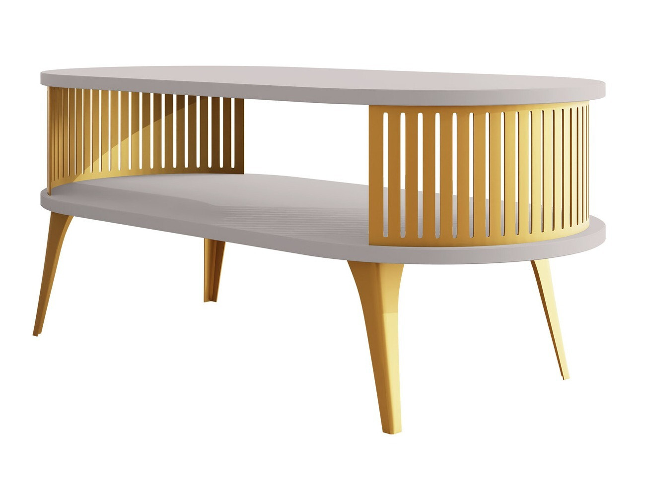 Table basse Vitum IV (Doré + Cachemire)