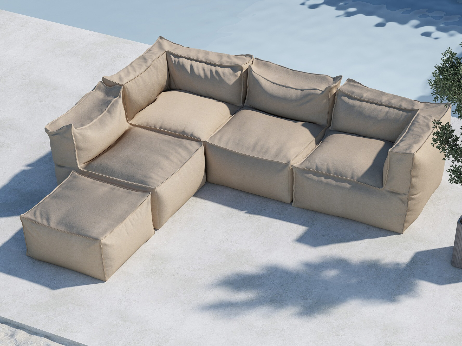 Pouf poire Dallas 4775
