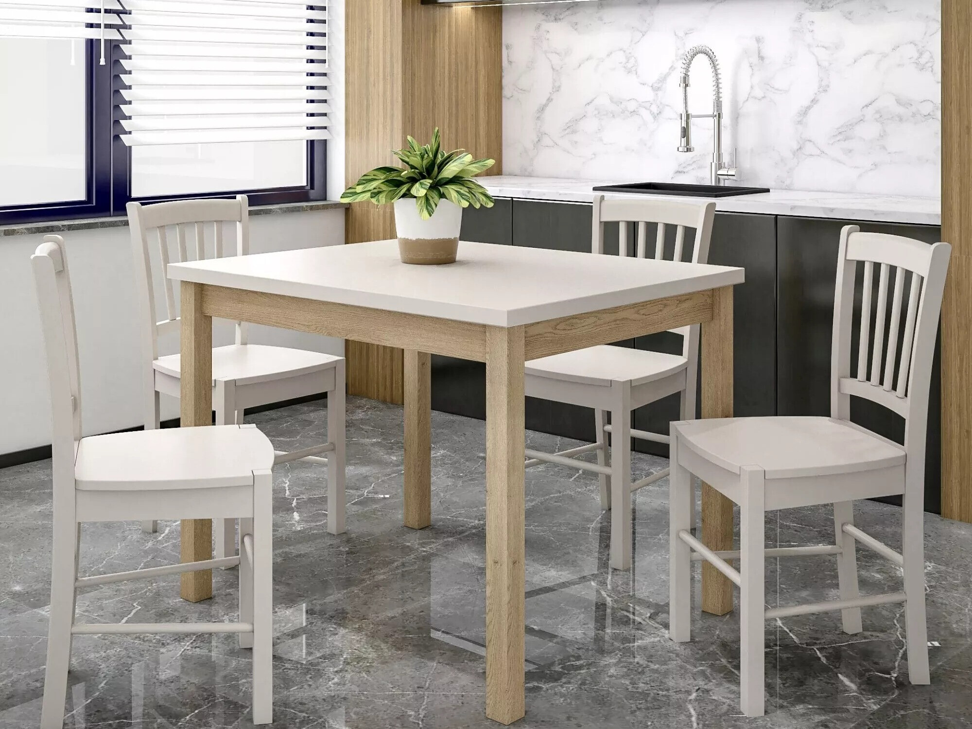 Table Detroit 705 (Cachemire + Chêne)