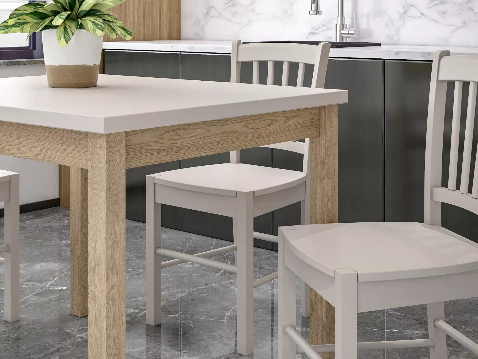 Table Detroit 705 (Cachemire + Chêne)