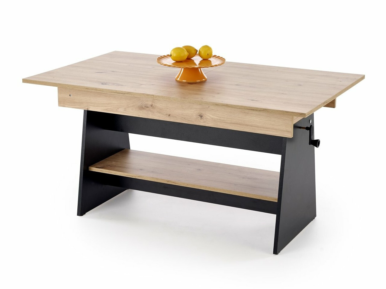 Transforming table basse Houston 1927 (Noir + Chêne Artisan)