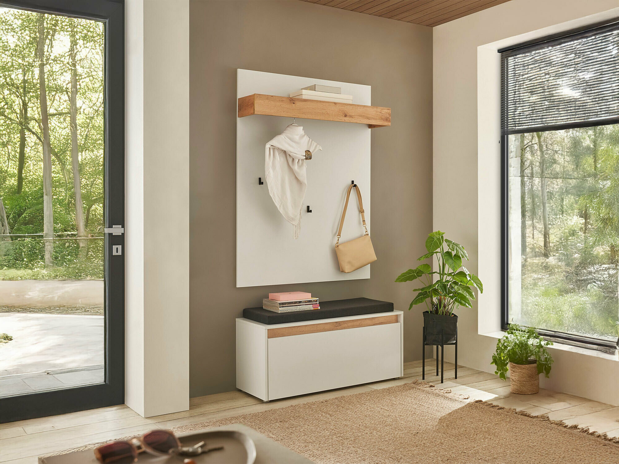 Meuble d'entrée Elbsori 167 (Blanc)