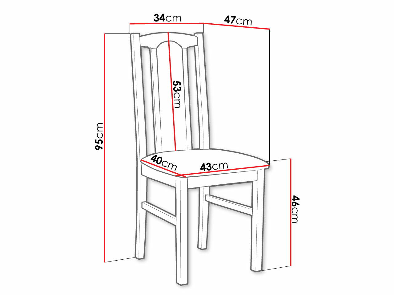Chaise Victorville 145 (Blanc)