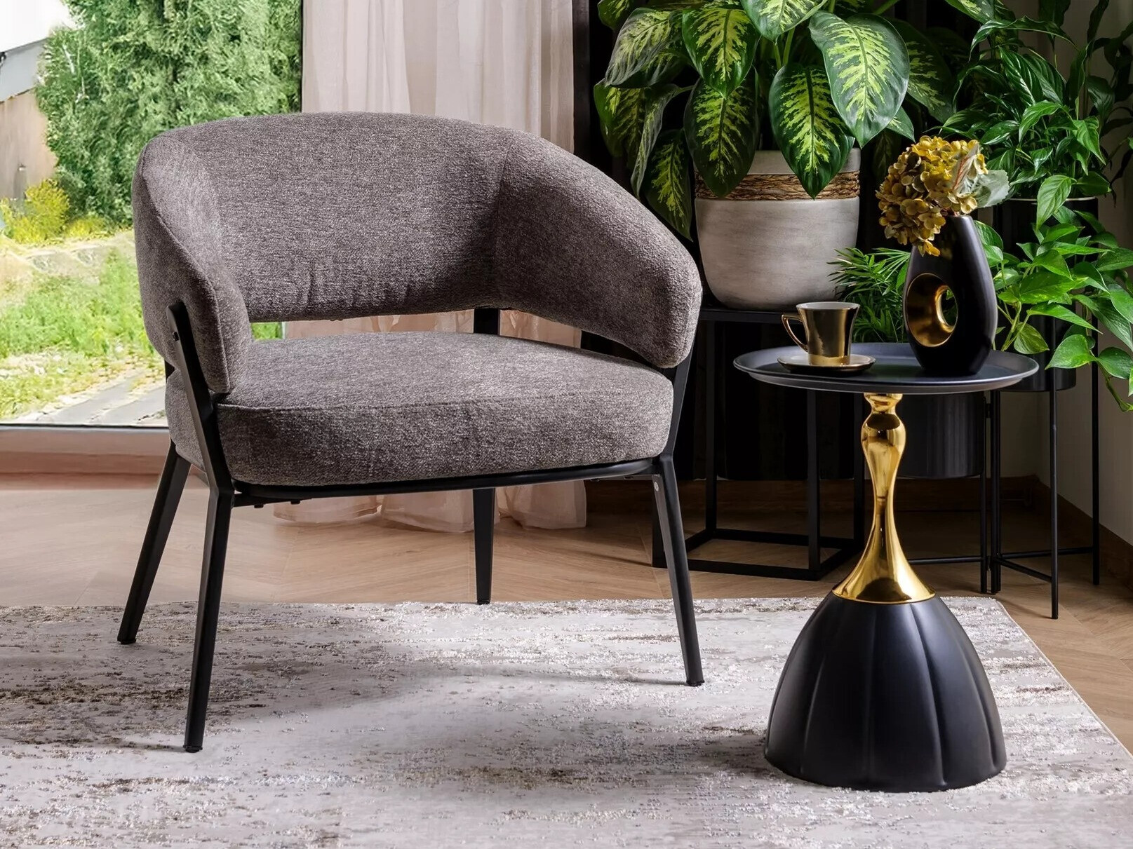 Table d'appoint Detroit 713 (Noir)