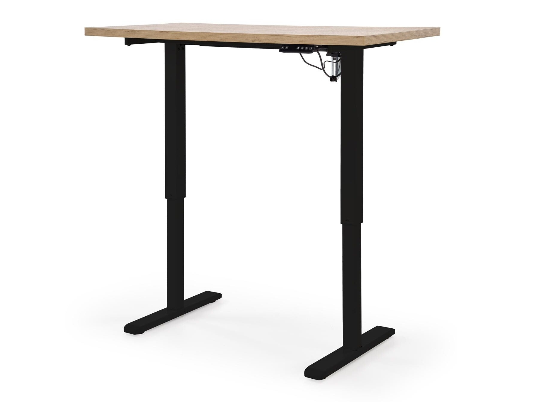 Bureau réglable en hauteur Houston 1942 (Chêne Artisan + Noir)