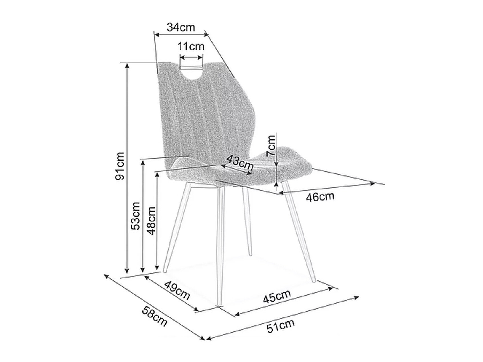 Chaise Detroit 716 (Vert)