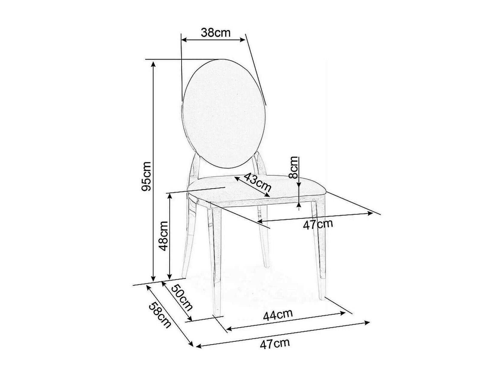 Chaise Detroit 720 (Beige)