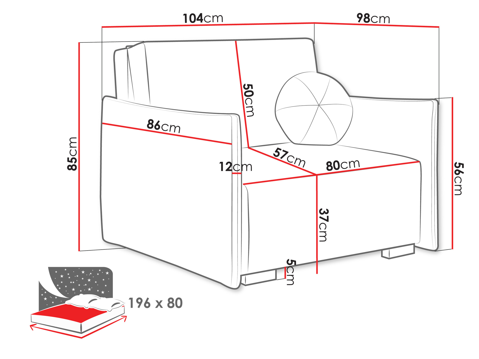 Fauteuil Columbus 222 (Soul 10)
