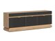 Meuble TV Teselbu 100 (Anthracite + Chêne Torro)