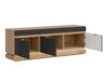 Meuble TV Teselbu 100 (Anthracite + Chêne Torro)