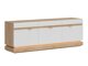 Meuble TV Teselbu 100 (Blanc + Chêne Torro)